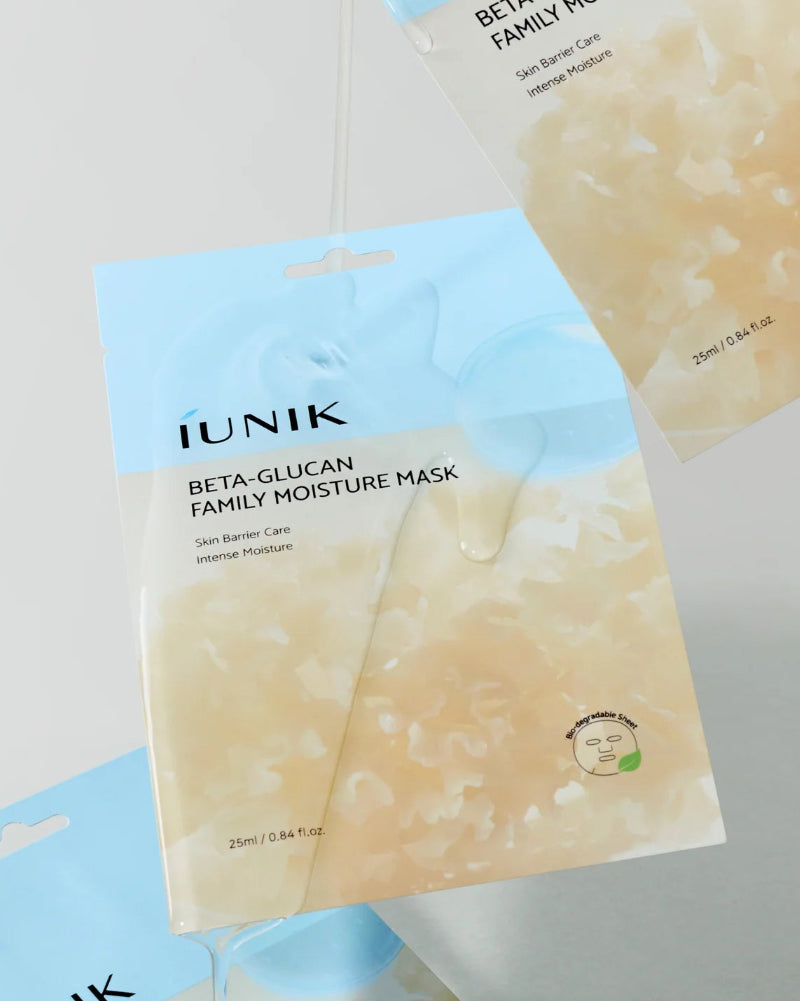 iUNIK Beta-Glucan Family Moisture Mask Set 10x